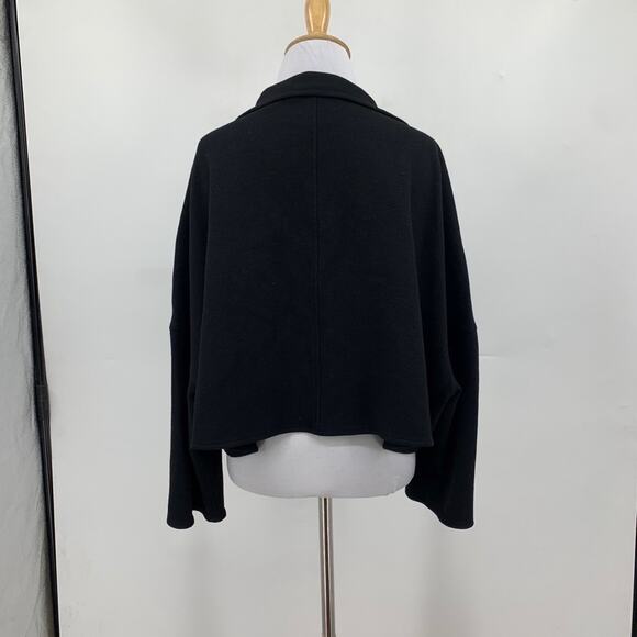 Vintage Rebecca Moses Jacket Womens M Medium Wool Drop Shoulder Open Front Shrug - Picture 7 of 14